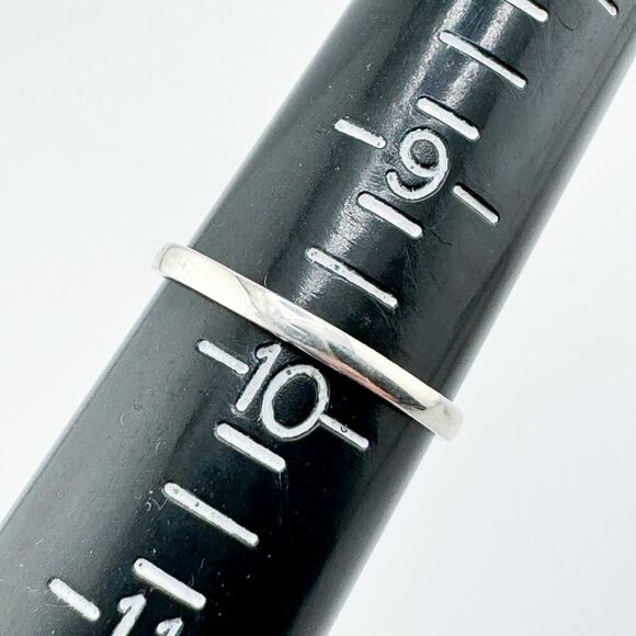 Vintage Avon Lavender Jade Silver-Plated Ring Retro Art Deco Minimalist - Picture 4 of 4